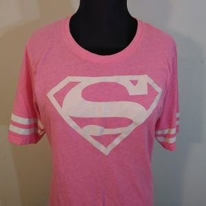 Superman glitter tee 2XL (L/XL)